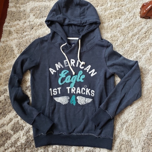 American Eagle Outfitters Tops - NWOT American Eagle ladies faded blue hoodie
